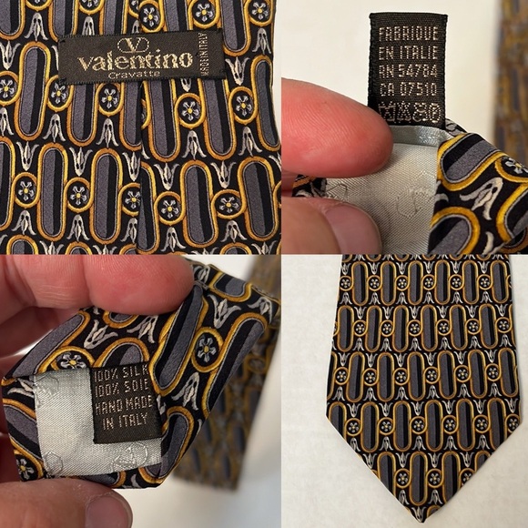 VALENTINO CRAVATTE MENS NECK TIE - Picture 1 of 13
